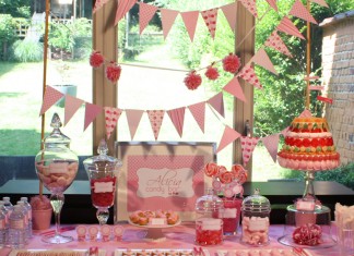 Pink Candy Bar - Un buffet gourmand tout rose