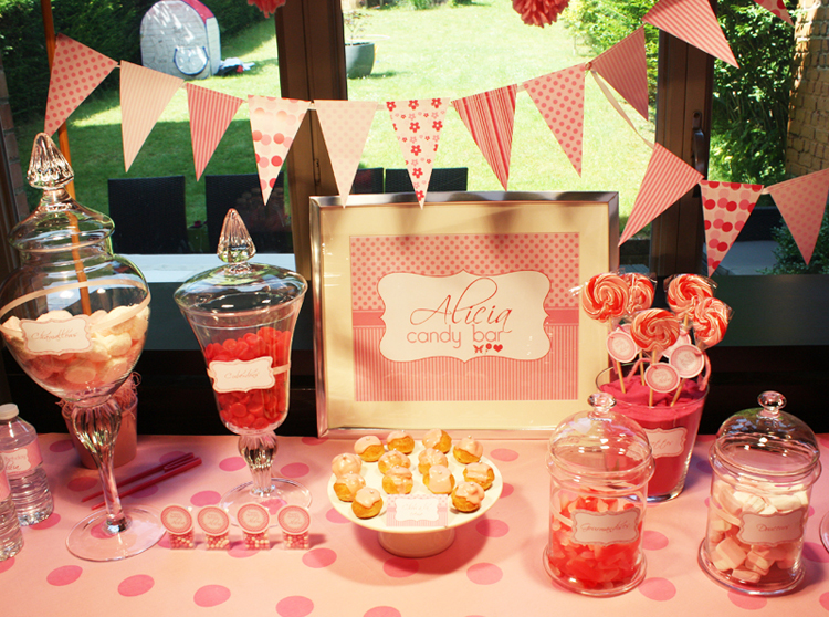 Pink candy bar pour anniversaire