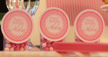 Pink candy bar pour anniversaire