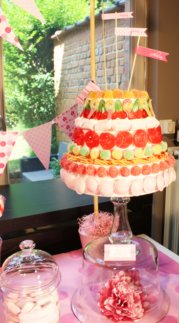 Pink candy bar pour anniversaire