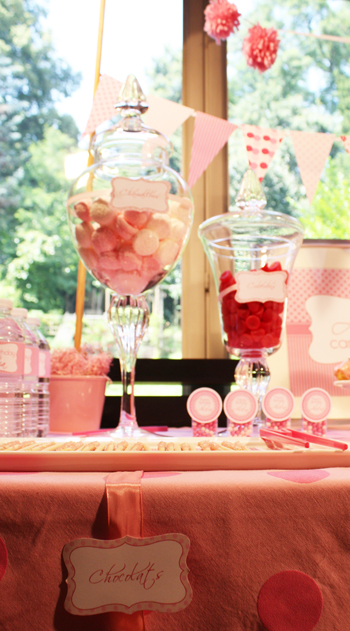 Pink candy bar pour anniversaire