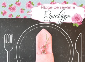Pliage de serviette 'Enveloppe'