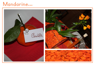 Mandarine | Décoration de table