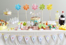 Décoration de buffet | Pâques à Pois