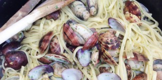 Linguini alle vongole - Pâtes aux palourdes