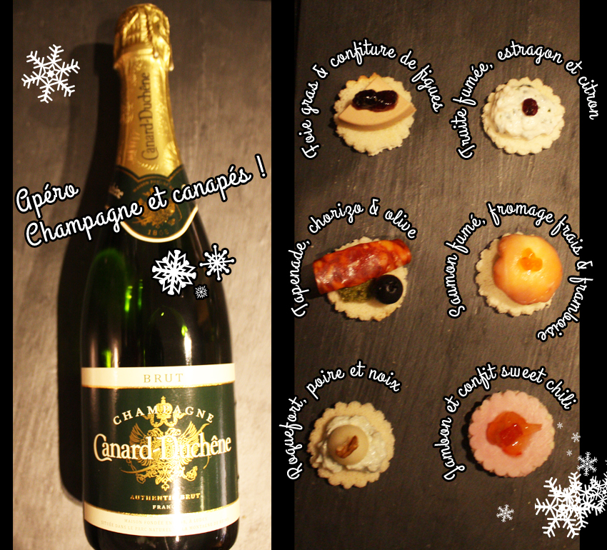 Champagne et canapés