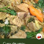 Curry de veau aux épinard