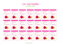 Les imprimables : Confiture de Framboises