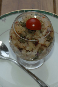 tartare de cabillaud