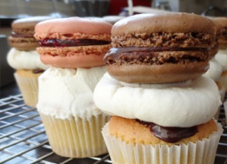 cupcake aux macarons