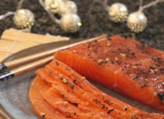 Saumon confit gravlax