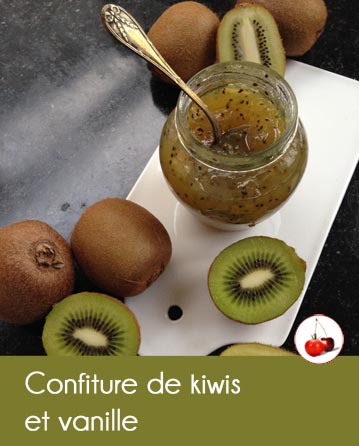 Confiture de kiwis et vanille