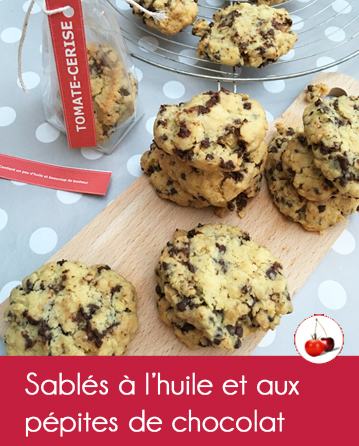 Sablés à l’huile et aux pépites de chocolat