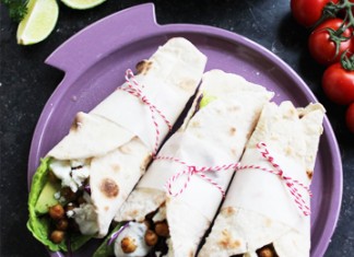 Wraps de pois chiches, une recette végétarienne