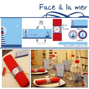 Face à la mer, décoration imprimable