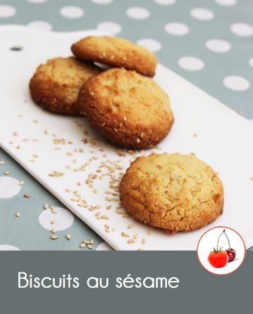 Biscuits au sésame et jaune d’œuf