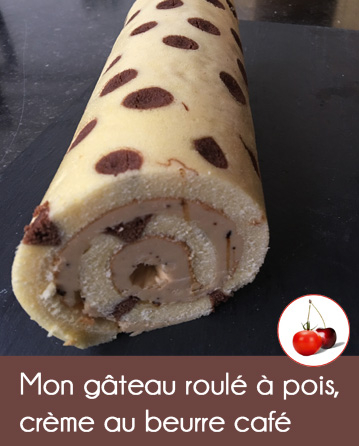 Gâteau roulé à pois Recette