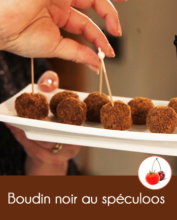 Boudin noir au spéculoos