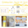 Communion jaune et gris | Imprimable