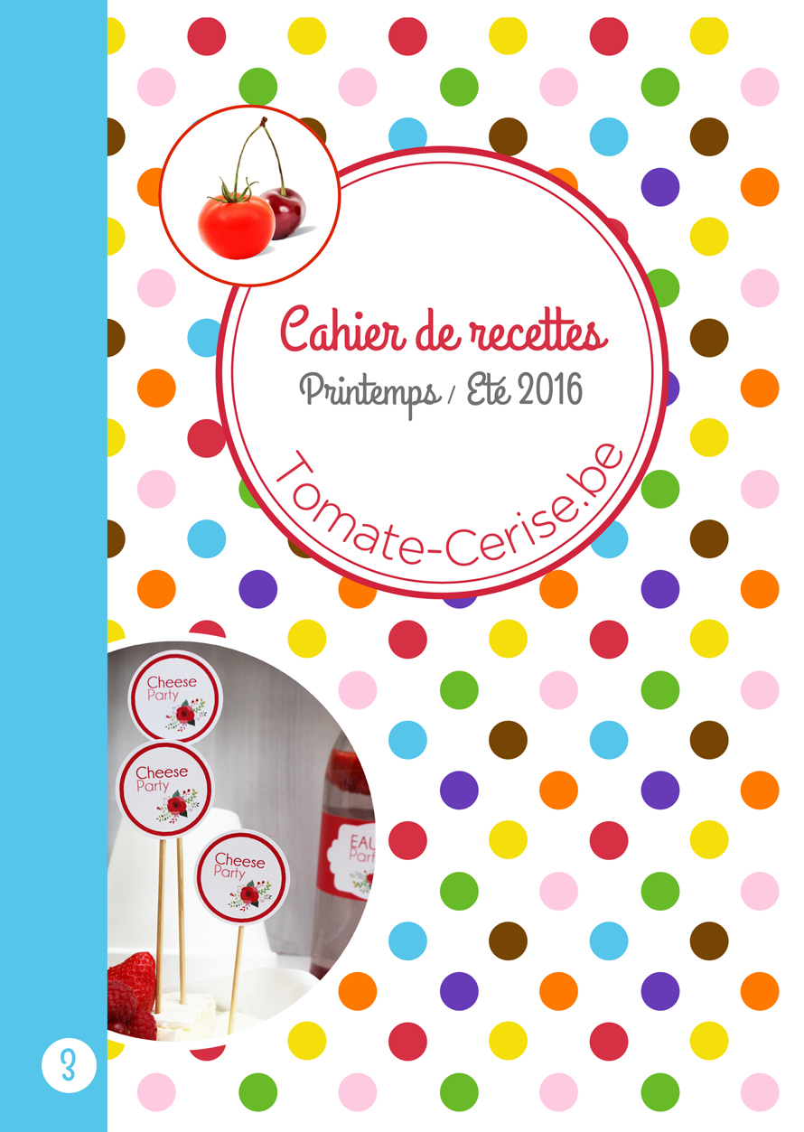 Cahier de recettes Printemps Eté 2016