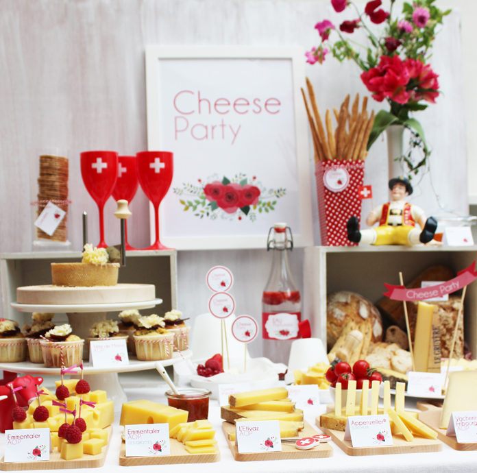 Cheese Party - Buffet de fromages de Suisse