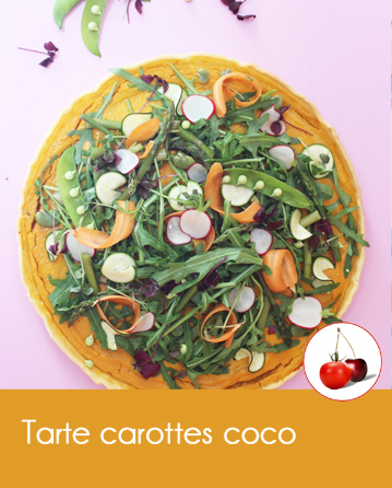 Tarte carottes coco | Cahier de recettes Printemps Eté 2016