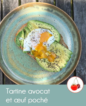 Une délicieuse tartine avocat et œuf poché !