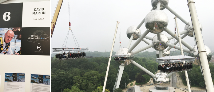 Les S.Pellegrino Young Talents décollent à Dinner in the Sky