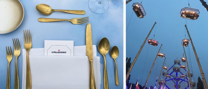 dinner-in-the-sky Les S.Pellegrino Young Talents décollent à Dinner in the Sky