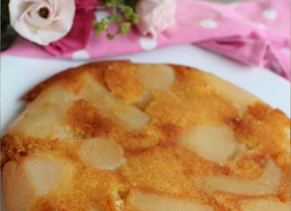 Cake aux poires à la poêle