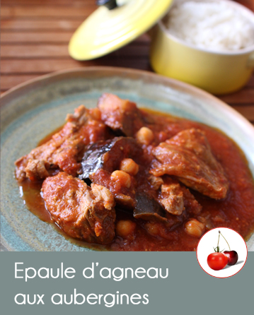 Epaule d’agneau aux aubergines