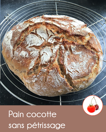 Pain en cocotte sans pétrissage