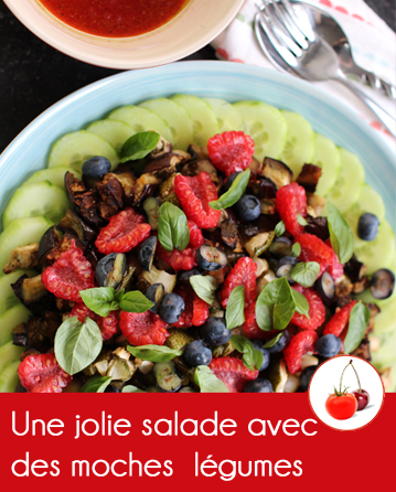 Une jolie salade avec des moches légumes