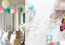 Une décoration d’anniversaire très graphique !