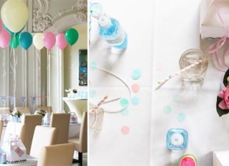 Une décoration d’anniversaire très graphique !