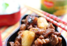 Proc au caramel et ananas - recette