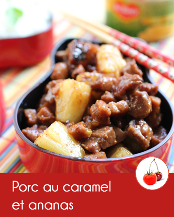 Proc au caramel et ananas - recette