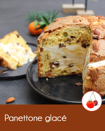 Panettone glacé brioche italienne fourée de glace 