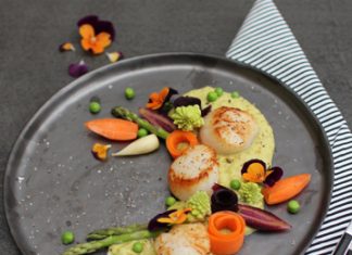 Saint-Jacques petits pois