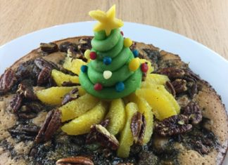 Cake à l’orange et noix de pécan caramélisées