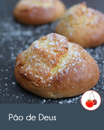 Pão de Deus, Pain de Dieu, des petits pains au lait portugais chapeautés de noix de coco