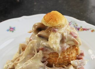 Vol-au-vent poule et jambon