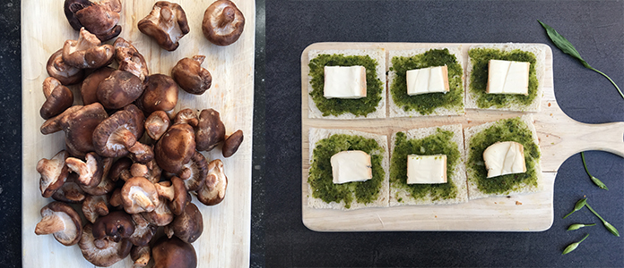 Toast Aux Champignons De Bruxelles Et A L Ail Des Ours