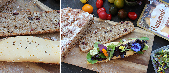 Tartine au Pain de seigle noisettes et airelles