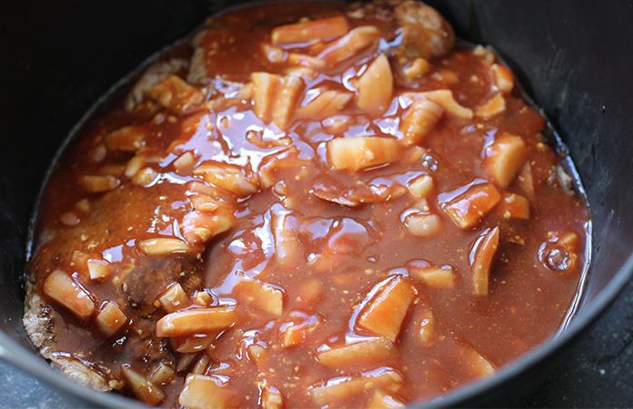 Bœuf effiloché sauce barbecue cuit à basse température