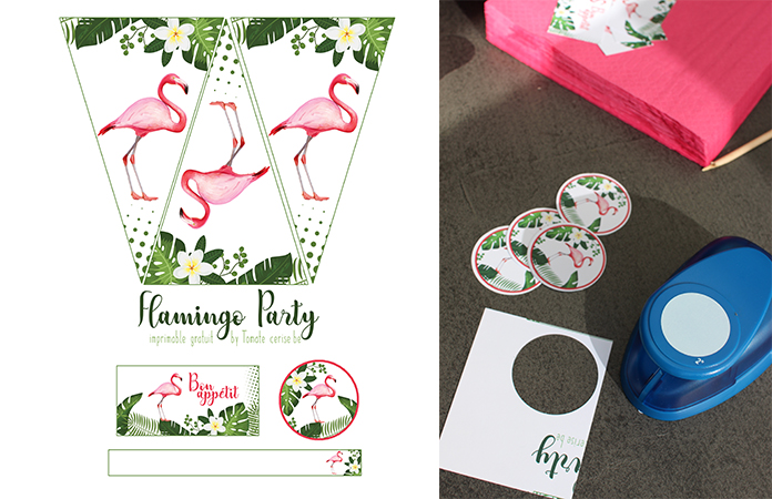 Flamingo Party | Une décoration de table imprimable gratuitement en collaboration avec Crodino