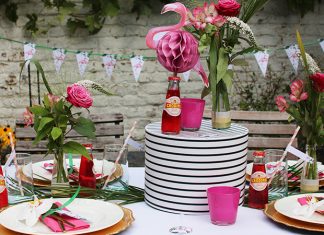 Flamingo Party | Une décoration de table imprimable gratuitement en collaboration avec Crodino