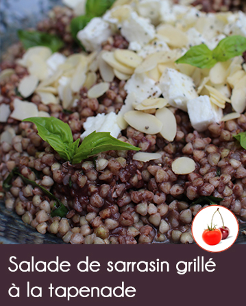 Salade de sarrasin grillé à la tapenade et bœuf irlandais grillé