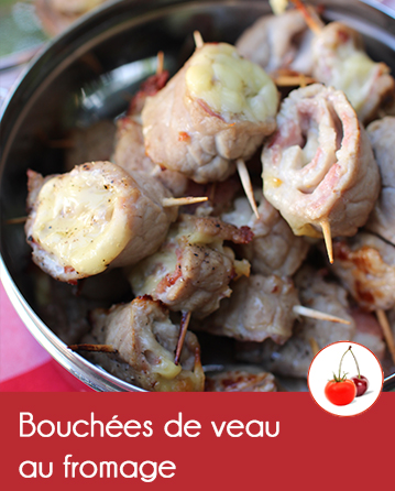 Bouchées de veau au fromage