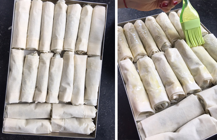 Petits feuilletés aux épinards